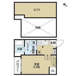 唐の原駅 徒歩5分 2階の物件間取画像